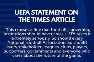 欧足联怒批FIFA圈钱运作：足球不可出售 我们谁都不是足球的主人